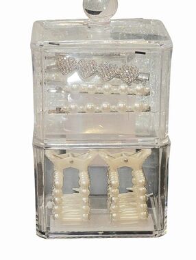Nicole Miller NY Hair Accessory Collection w/Reusable Clear Acrylic Organizer